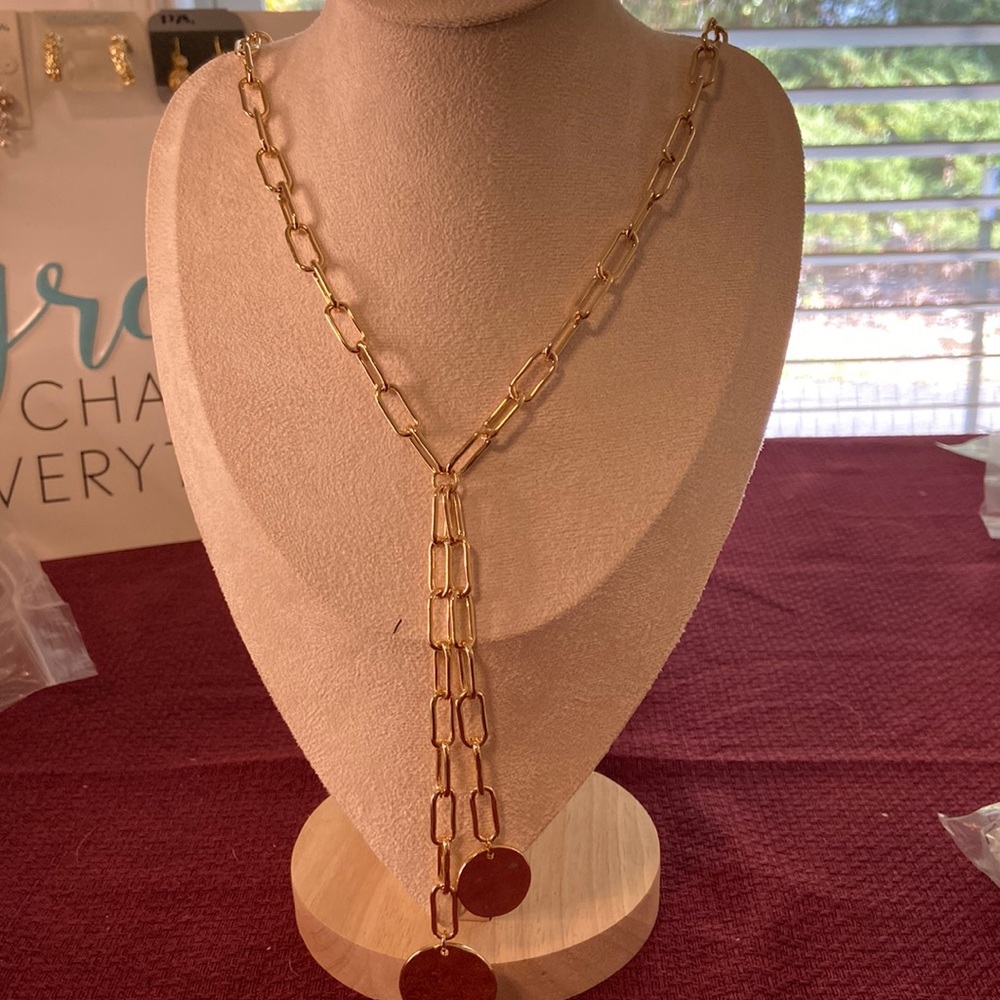 A New Day xlong golden necklace NWT $17